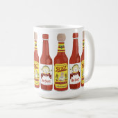 Niedliche Katzen scharfe Sauce-Abbildung Kaffeetasse (VorderseiteRechts)