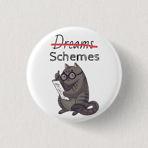 Niedliche Katzen-Schemas Funny Cat Button