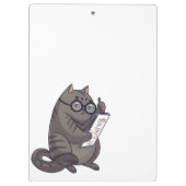 Niedliche Katzen-Schemas Funny Cat Klemmbrett (Rückseite)