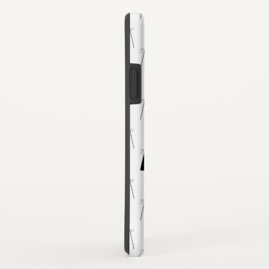 Niedliche Katzen - schwarz u. weißes Muster Case-Mate iPhone Hülle (Hinten/Rechts)