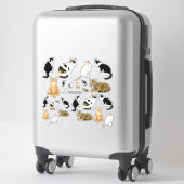 Niedliche Katzen Set Aufkleber (Koffer)