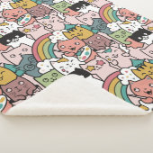 Niedliche Katzen Sherpa Blanket Sherpadecke (3/4)