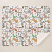 Niedliche Katzen Sherpa Blanket Sherpadecke (Vorderseite (Horizontal))