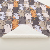 Niedliche Katzen Sherpa Blanket Sherpadecke (3/4)