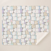 Niedliche Katzen Sherpa Blanket Sherpadecke (Vorderseite (Horizontal))