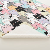 Niedliche Katzen Sherpa Blanket Sherpadecke (3/4)