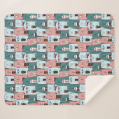 Niedliche Katzen Sherpa Blanket Sherpadecke (Vorderseite (Horizontal))