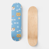Niedliche Katzen Skateboard (Vorderseite)