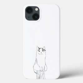 Niedliche Katzen Sketch Moderne Case-Mate iPhone Hülle