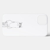 Niedliche Katzen Sketch Moderne Case-Mate iPhone Hülle (Rückseite (Horizontal))
