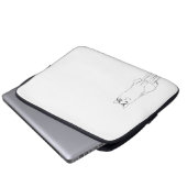 Niedliche Katzen Sketch Moderne Laptopschutzhülle (Vorne Knopf)