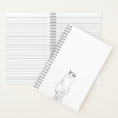 Niedliche Katzen Sketch Moderne Notizblock (Innen)