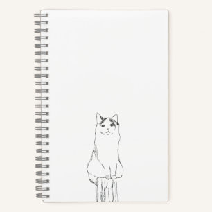 Niedliche Katzen Sketch Moderne Notizblock