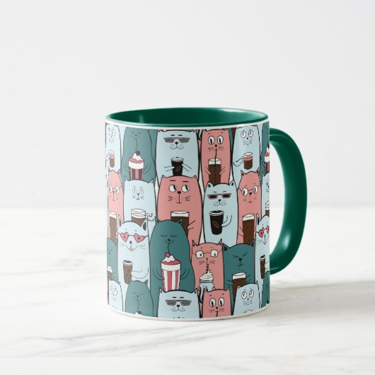 Niedliche Katzen Tasse (VorderseiteRechts)