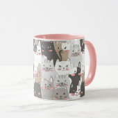 Niedliche Katzen Tasse (VorderseiteRechts)