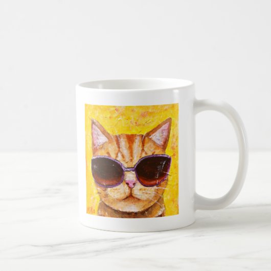 Niedliche Katzen-Tassen-lustige Katzen-Tasse Kaffeetasse (Rechts)