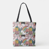 Niedliche Katzen Totbeutel Tasche (Rückseite)