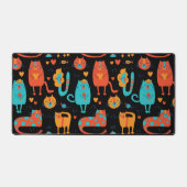 Niedliche Katzen und Blume Schreibtischunterlage (Vorderseite)