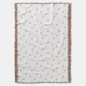 Niedliche Katzen- und Fischknochen Decke (Vorderseite Vertikal)