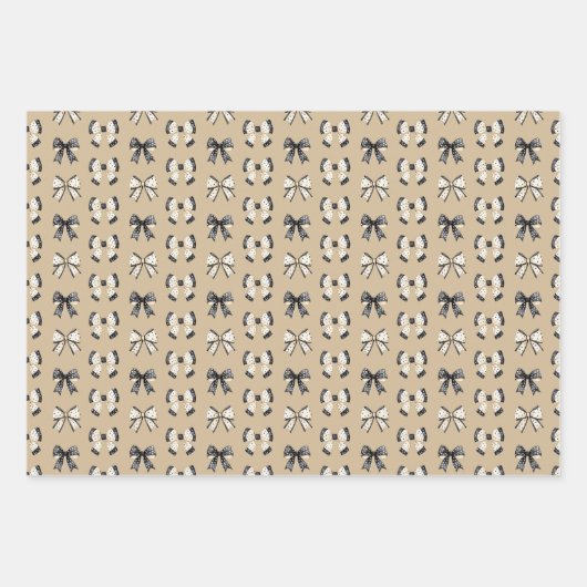 Niedliche Katzen und GeisterHalloween Geschenkpapier Set (Vorderseite)