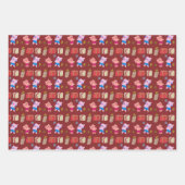 Niedliche Katzen und Geschenke Weihnachten Geschenkpapier Set (Vorderseite 2)