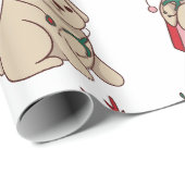 Niedliche Katzen und Hunde Weihnachten Geschenkpapier (Rolleneckpunkt)