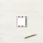 Niedliche Katzen und Kaffee Post-it Klebezettel (Auf Schreibtisch)