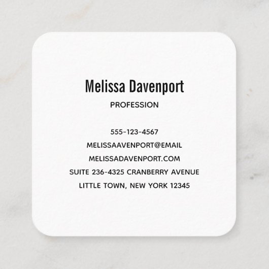 Niedliche Katzen und Kürbis Halloween-Muster Quadratische Visitenkarte (Rückseite)