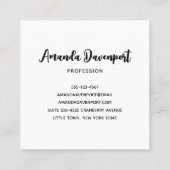 Niedliche Katzen und Kürbis Halloween-Muster Quadratische Visitenkarte (Rückseite)