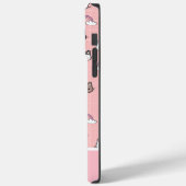 Niedliche Katzen und Regenbogenmonogramm Case-Mate iPhone Hülle (Rückseite / Links)