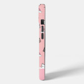 Niedliche Katzen und Regenbogenmonogramm Case-Mate iPhone Hülle (Rückseite / Links)