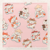 Niedliche Katzen Untersetzer (Vorderseite)