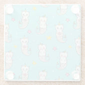 Niedliche Katzen Untersetzer (Rückseite)