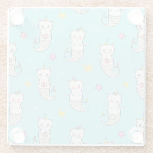 Niedliche Katzen Untersetzer (Rückseite)