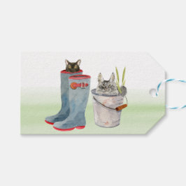 Niedliche Katzen von meinem Gartentafel Geschenkanhänger
