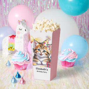Niedliche Katzen-Wasserfarben-Geburtstagsfeier Geschenkschachtel
