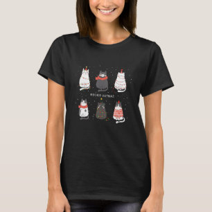 Niedliche Katzen Weihnachten Kätzchen Weihnachtsar T-Shirt
