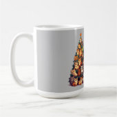 Niedliche Katzen Weihnachtsbaum Anpassbare Ferien Kaffeetasse (Links)