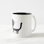 Niedliche Katzen Zeichnend Tasse (VorderseiteRechts)
