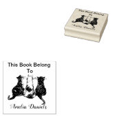 Niedliche Katzen, zu denen dieses Buch gehört Gummistempel (Stempel)