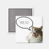 niedliche Katzenblase +Sprechblase Magnet (Vorderseite/Rückseite)