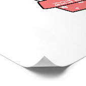 Niedliche Katzenbräune und Hochzeit Poster (Ecke)