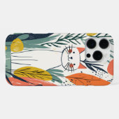 Niedliche Katzendarstellung iPhone Hülle (Rückseite (Horizontal))