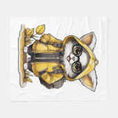 niedliche Katzenfallästhetik Fleecedecke (Vorderseite (Horizontal))