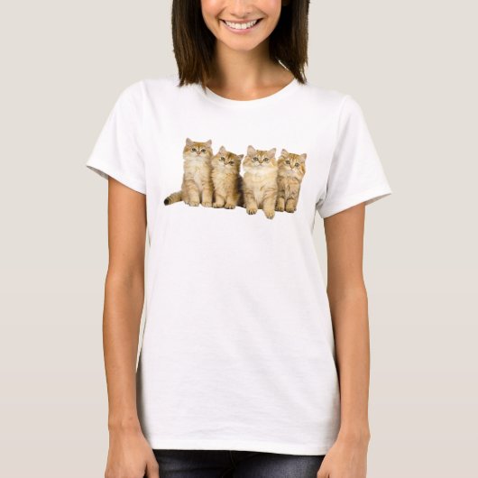 Niedliche Katzenfamilie T-Shirt (Vorderseite)