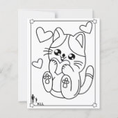 Niedliche Katzenfarbe (Vorderseite)