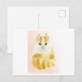 Niedliche Katzenfarbe Postkarte (Vorne/Hinten)