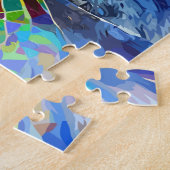 niedliche Katzenfarben, abstrakte Farbkunst Puzzle (Seite)