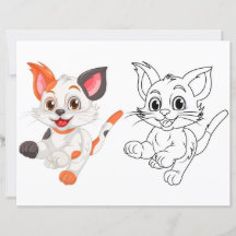 Niedliche Katzenfarbseite