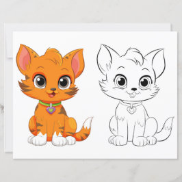 Niedliche Katzenfarbseite